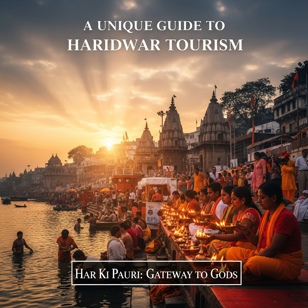 Har Ki Pauri – the gateway ghat of Haridwar at sunset