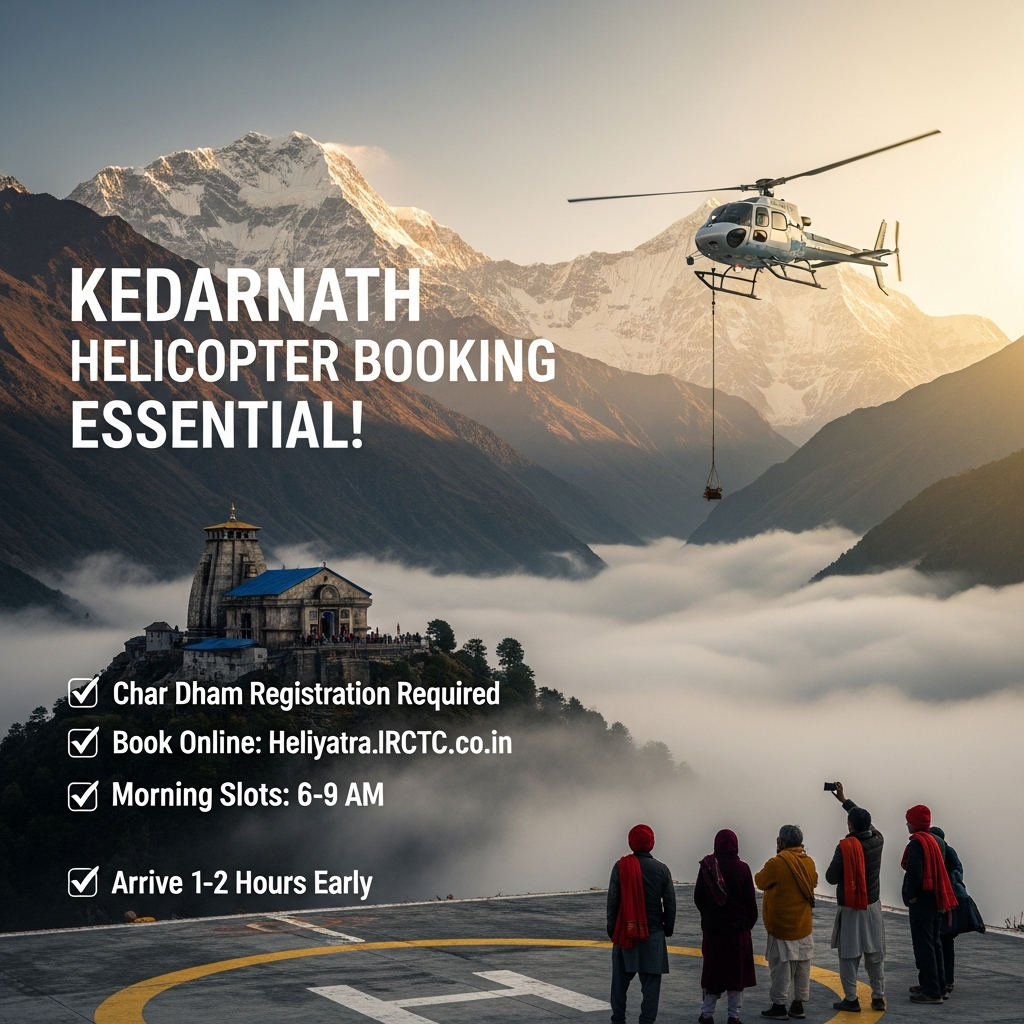 Kedarnath helicopter booking pre-flight checklist