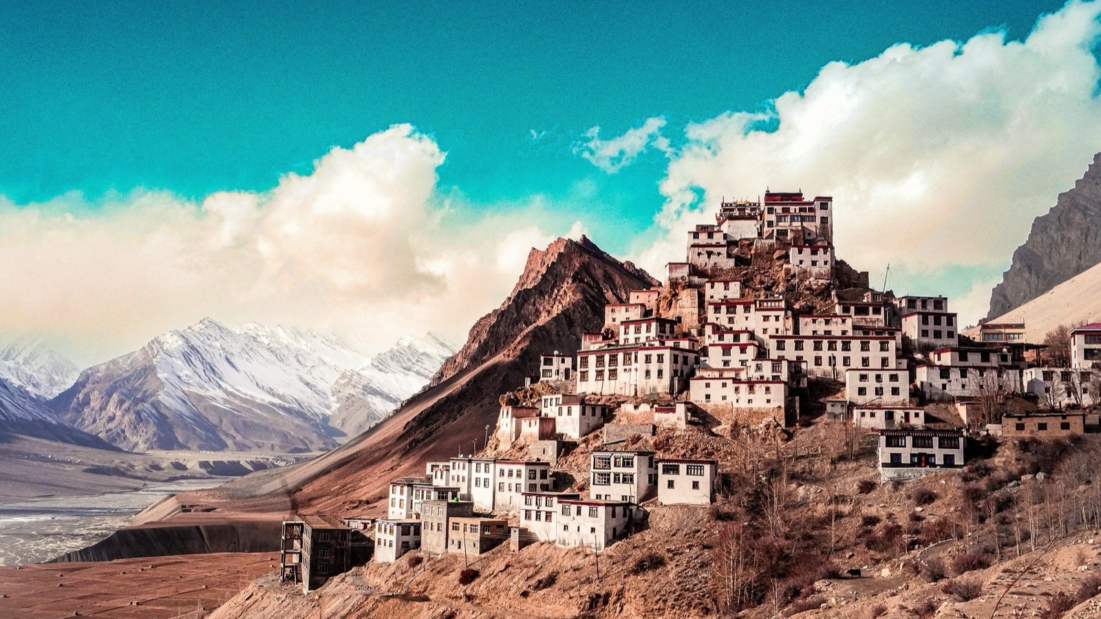 A cliff-top monastery in the Ladakh highlands